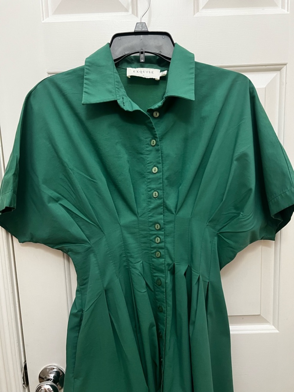 Tobie Shirt Dress by Exquise with Cinched Waist - Picture 2 of 16